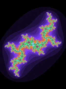 Decorative fractal background  Stock Illustration