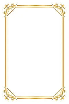 Decorative frame and borders, Black frame, Thai pattern, Vector illustration. Stock Illustration