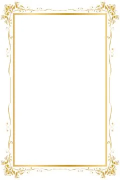 Decorative frame and borders, Black frame, Thai pattern, Vector illustration. Stock Illustration
