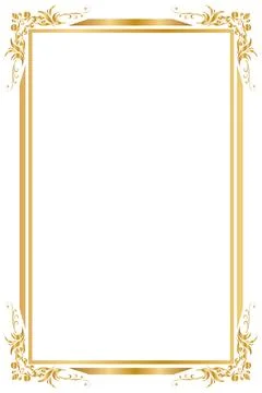 Decorative frame and borders, Black frame, Thai pattern, Vector illustration. Stock Illustration