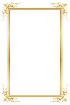 Decorative frame and borders, Black frame, Thai pattern, Vector illustration. Stock Illustration