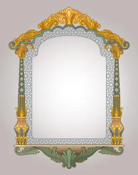 Decorative frame border Stock Illustration