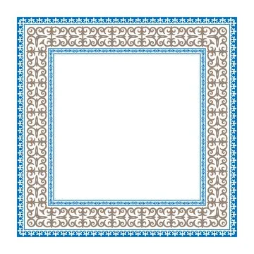 Decorative frame Elegant element for design in Eastern style, place for text.  Stock Illustration