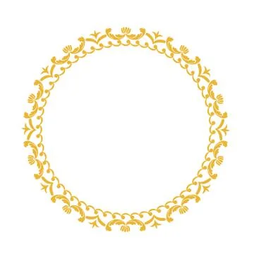 Decorative frame. Elegant vector element for design in Eastern style, place f Stock Illustration