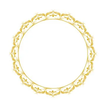 Decorative frame. Elegant vector element for design in Eastern style, place f Stock Illustration