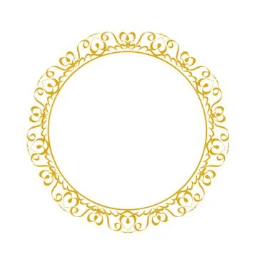 Decorative frame. Elegant vector element for design in Eastern style, place f Stock Illustration