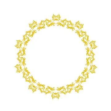 Decorative frame. Elegant vector element for design in Eastern style, place f Stock-Illustration