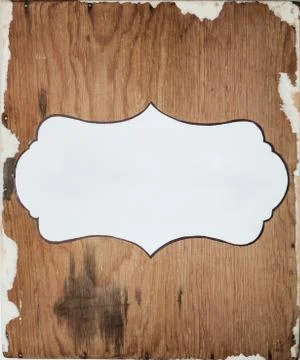 Decorative frame with empty space for text on wooden board. Stock Photos