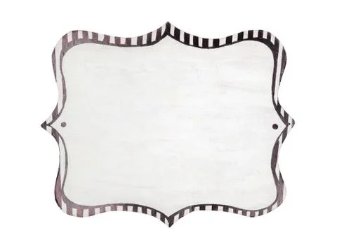 Decorative frame with empty space for text isolated. Stock Photos