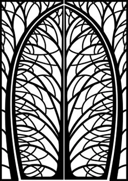 Decorative frame forged wicket branches Stock Illustration