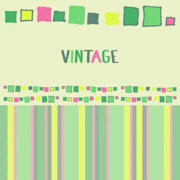 Decorative frame grunge cubes. Vector illustration. Stock Illustration