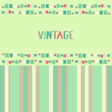 Decorative frame grunge cubes. Vector illustration. Stock Illustration