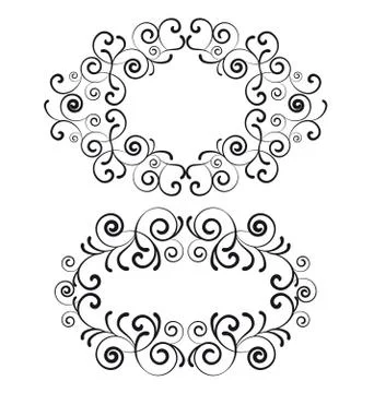 Decorative frame Illustrazione stock