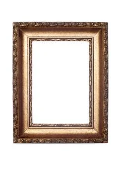 Decorative frame isolated on white Stock Photos