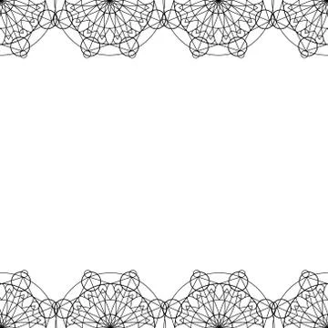 Decorative frame oriental ornament vector Stock Illustration