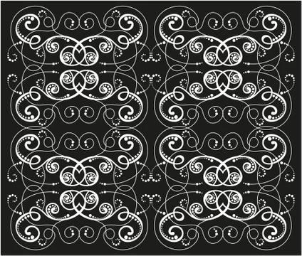 Decorative frame with pattern Stock Illustration