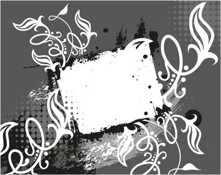 Decorative frame with pattern Stock Illustration