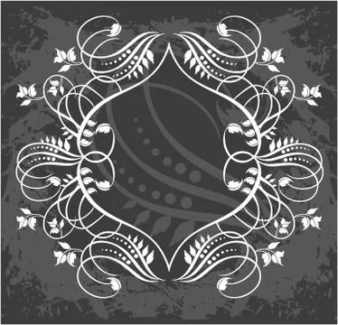 Decorative frame with pattern Stock Illustration