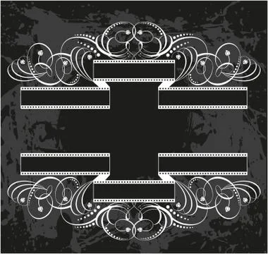 Decorative frame with pattern Stock Illustration