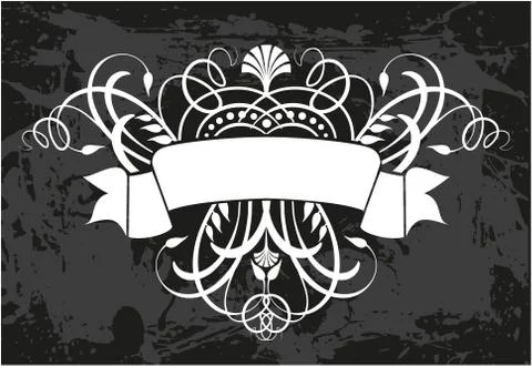 Decorative frame with pattern Stock Illustration