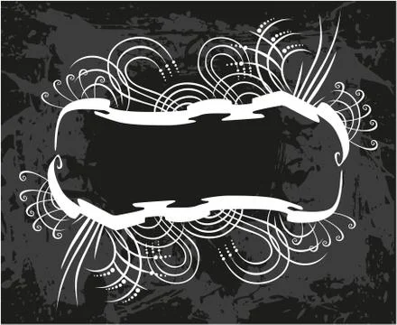 Decorative frame with pattern Stock Illustration