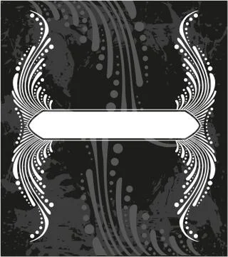 Decorative frame with pattern Stock Illustration