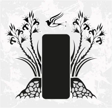 Decorative frame with pattern Stock Illustration