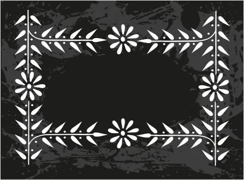 Decorative frame with pattern Stock Illustration