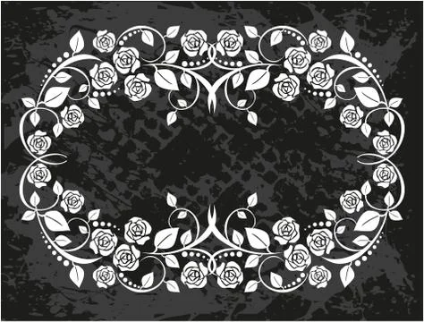 Decorative frame with pattern Stock Illustration