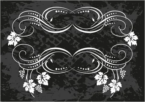 Decorative frame with pattern Stock Illustration