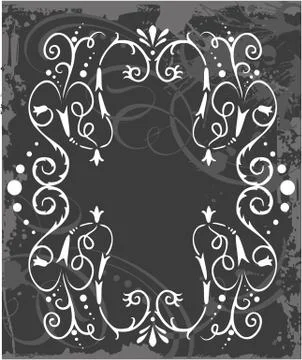 Decorative frame with pattern Stock Illustration