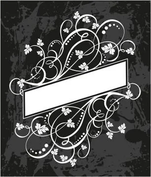 Decorative frame with pattern Stockillustratie