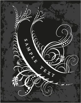 Decorative frame with pattern Stock Illustration