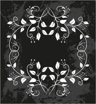 Decorative frame with pattern Stock Illustration