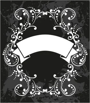 Decorative frame with pattern Stock Illustration