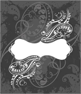 Decorative frame with pattern Stockillustratie