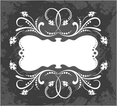 Decorative frame with pattern Stock Illustration