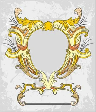 Decorative frame with pattern Stock Illustration