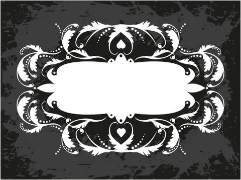 Decorative frame with pattern Stock Illustration