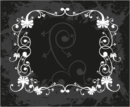 Decorative frame with pattern Stock Illustration