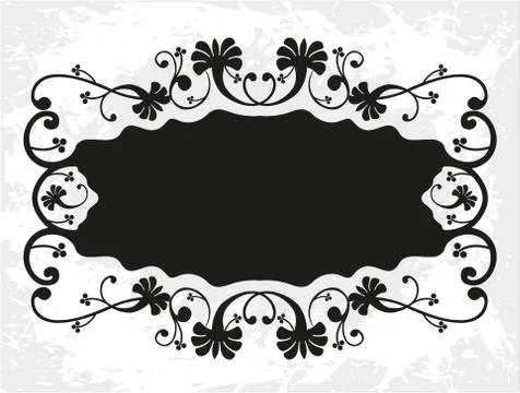 Decorative frame with pattern Stock Illustration