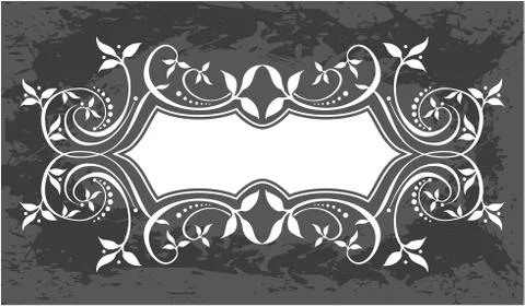 Decorative frame with pattern Stock Illustration