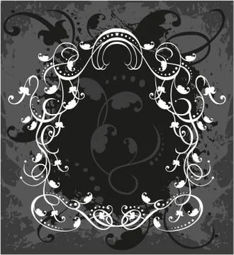 Decorative frame with pattern Stockillustratie