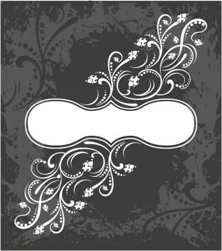 Decorative frame with pattern Stock Illustration