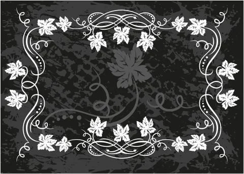 Decorative frame with pattern Illustrazione stock