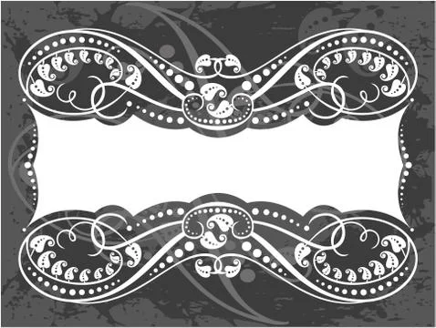 Decorative frame with pattern Stock Illustration