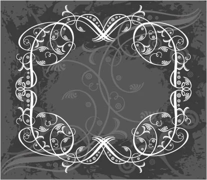 Decorative frame with pattern Stock Illustration