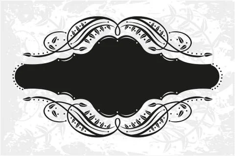 Decorative frame with pattern Stock Illustration