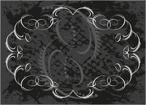 Decorative frame with pattern Illustrazione stock