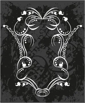 Decorative frame with pattern Stock Illustration